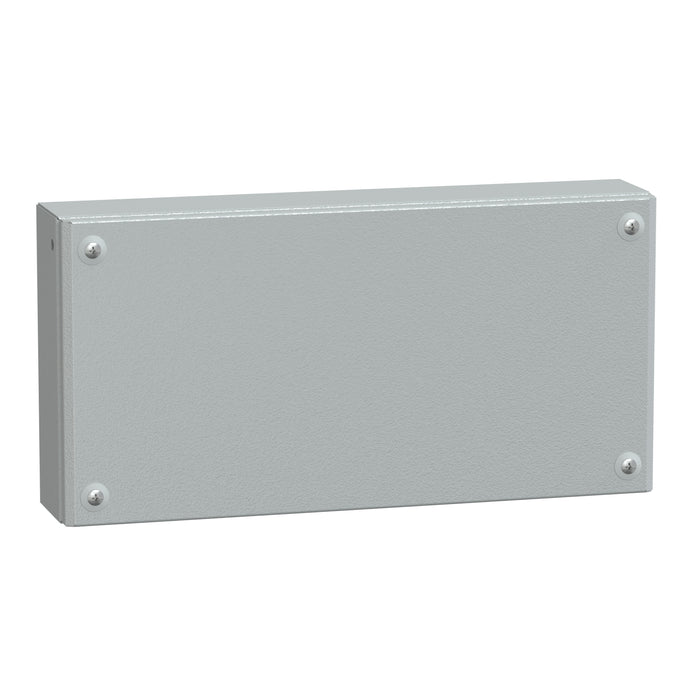 NSYSBM20408 Metal industrial box plain door H200xW400xD80 IP66 IK10 RAL 7035