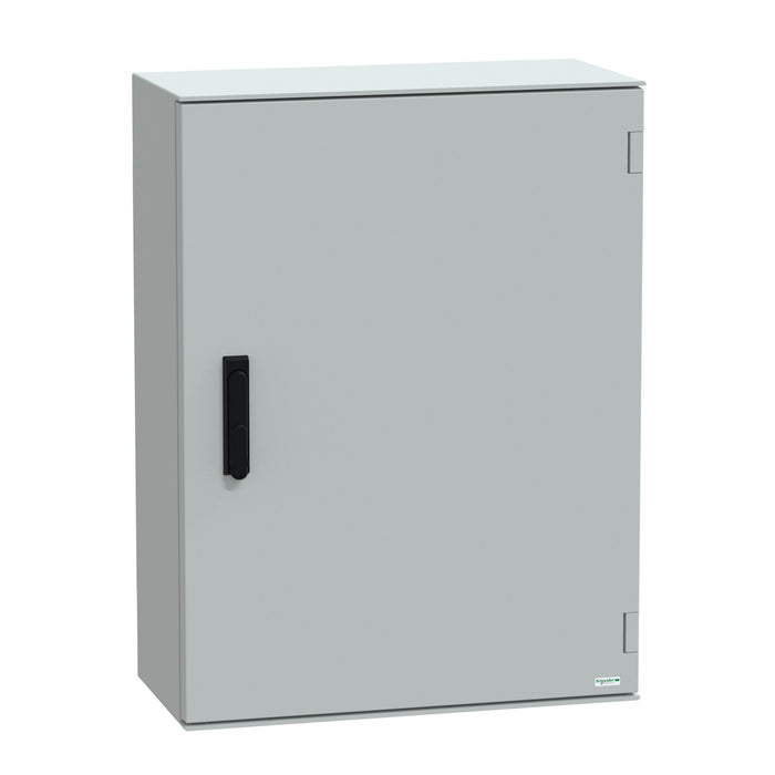 NSYPLM86VG wall-mounting enclosure polyester monobloc IP66 H847xW636xD300mm 3points lock