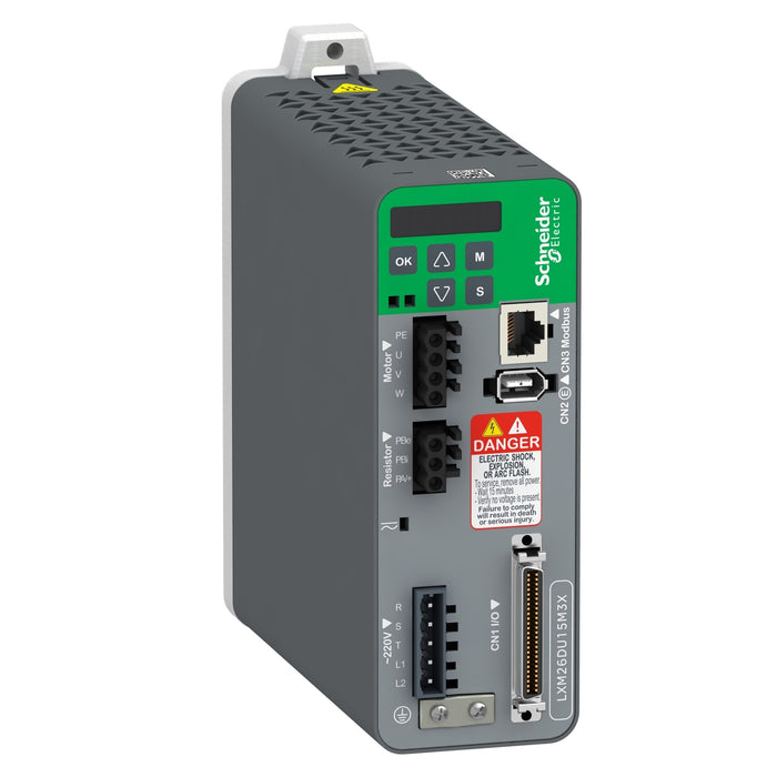 LXM26DU10M3X motion servo drive - Lexium 26 - single and three phase 200...230 V - 1 kW