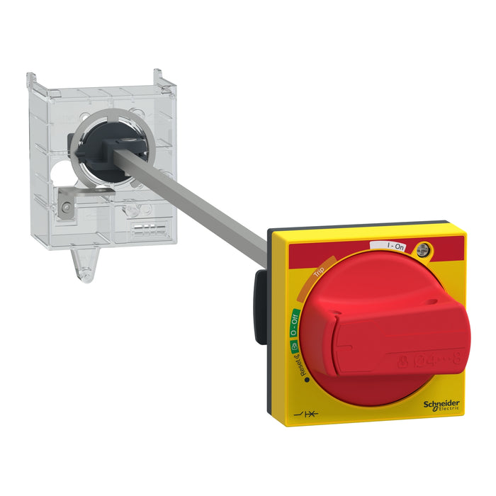 GV3APN02 Extended rotary handle kit,TeSys Deca, IP54, red handle, with trip indication, for GV3L-GV3P