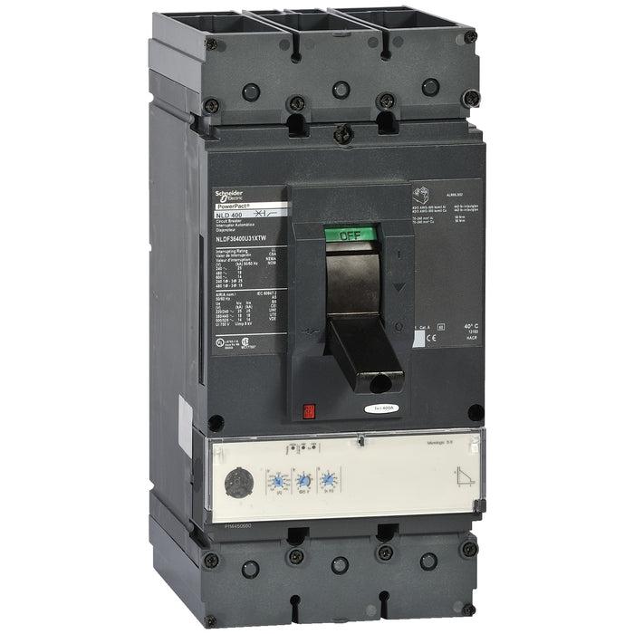 NLJF36400U31XTW PowerPacT multistandard - L-Frame - 400 A - 100 KA - Micrologic 3.0 trip unit