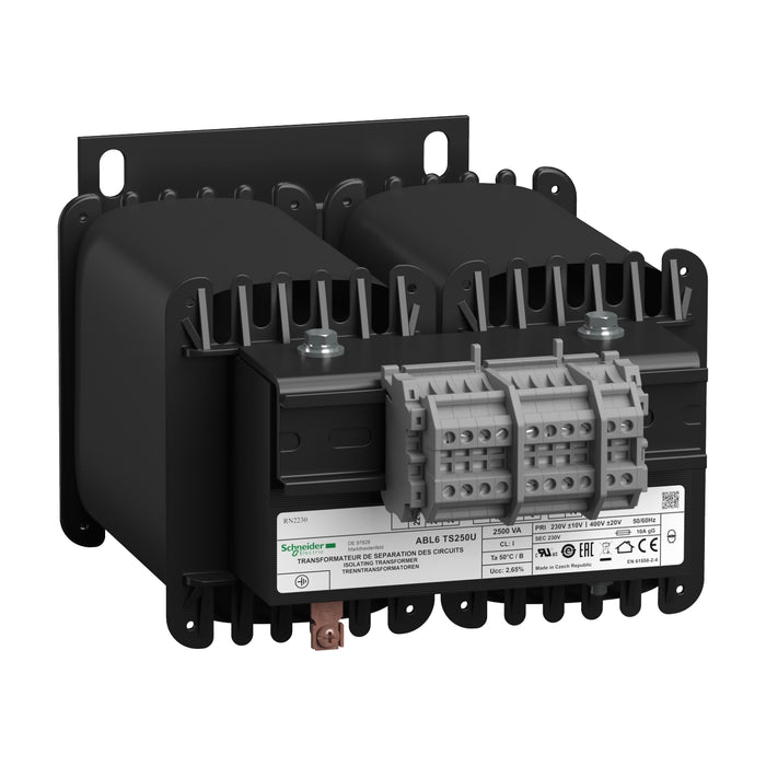 ABL6TS250U voltage transformer - 230..400 V - 1 x 230 V - 2500 VA