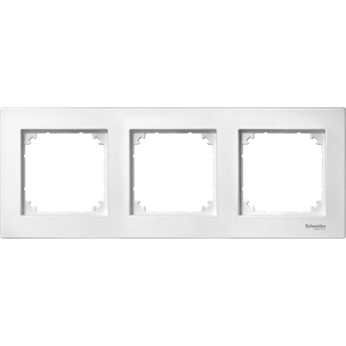 MTN488319 M-PLAN II frame, 3-gang, flush-mounted, polar white