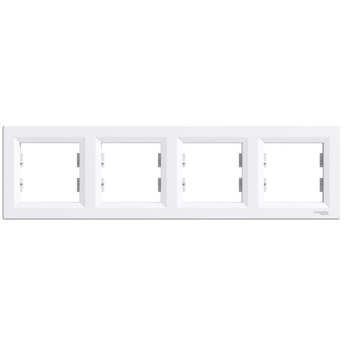 EPH5800421 Asfora - horizontal 4-gang frame - white