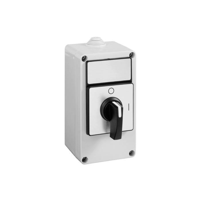 KD1D053G complete cam OFF-ON switch KD1 - 10A - 3P - blackhandle - front plate 60 x 60 mm