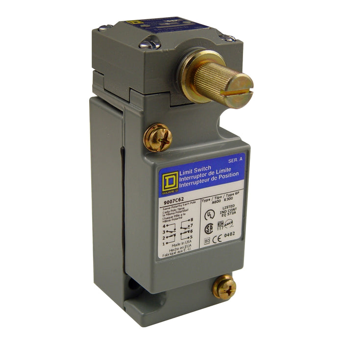 9007C62BY247 LIMIT SWITCH 600V 10AMP C +OPTIONS