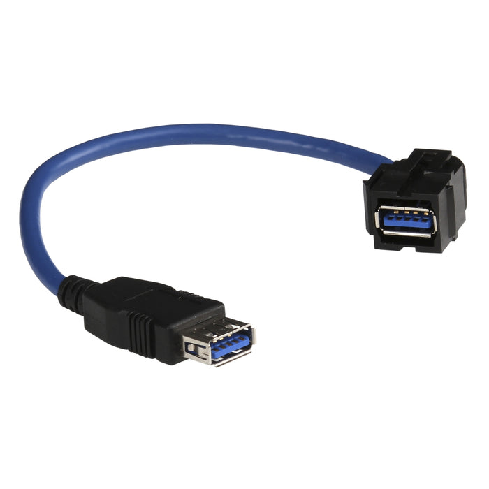 INS64222 OptiLine 50 - USB 3.0 cable L= 20 cm Keystone/Female