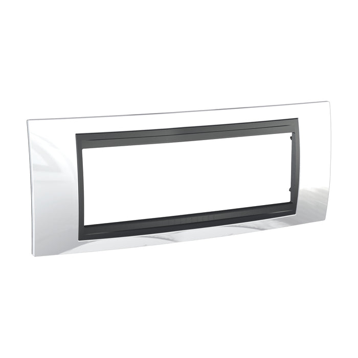 MGU66.106.292 Unica Top - cover frame - 6 modules - white/graphite