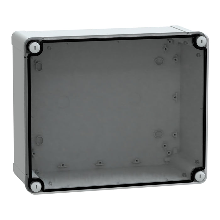 NSYTBS292412T ABS box IP66 IK07 RAL7035 Int.H275W225D120 Ext.H291W241D128 Transp.cover H20