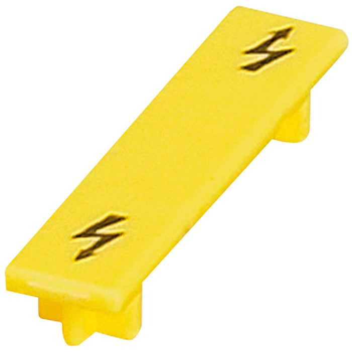 NSYTRACS10 WARNING LABEL FOR 10MM² SCREW TERMINAL BLOCKS, YELLOW