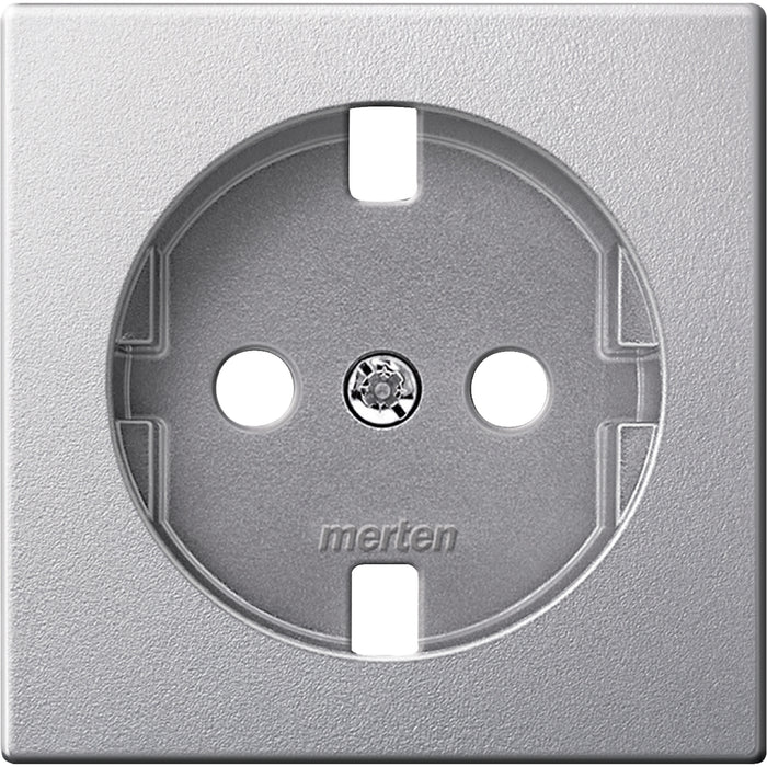 MTN277360 Central plate for socket-outlet insert with side earth, aluminium, System M