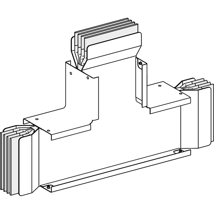 KTC4000TC4 Edgewise tee, Canalis KTC, copper, 4000A, 3L+N+PE, fixed dimensions