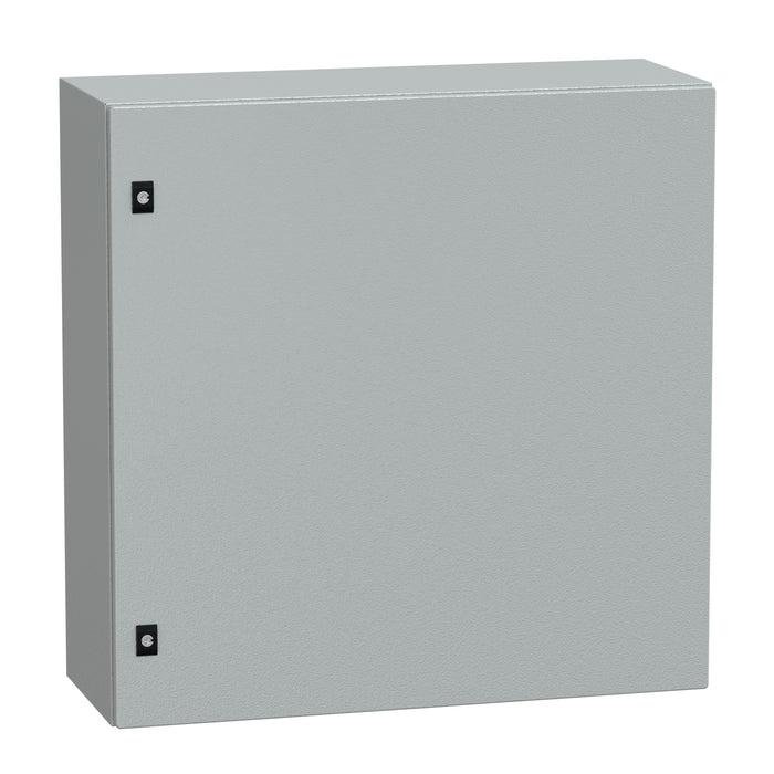 NSYCRN88300P Spacial CRN plain door with mount.plate. H800xW800xD300 IP66 IK10 RAL7035..