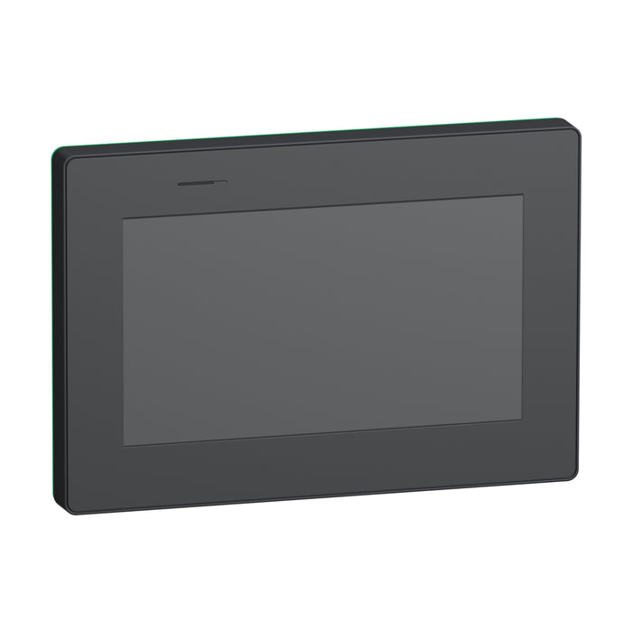 HMISTM6400FW Touch panel display, Harmony ST6, 7"W display, 1COM, 2Ethernet, USB host&device, 24 VDC, no Logo on front display