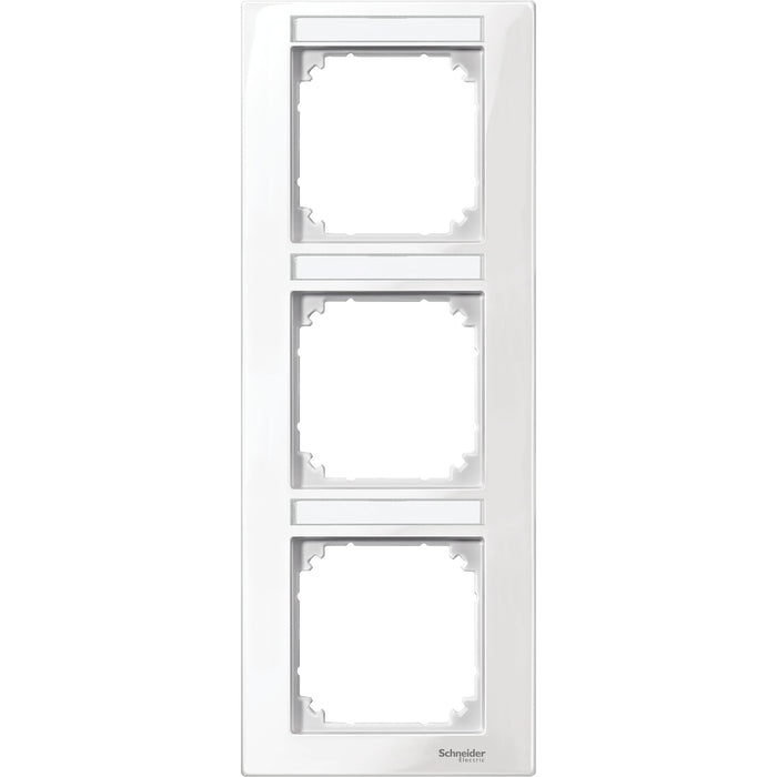 MTN513319 Cover frame, Merten M-Plan, 3 gangs, polar white