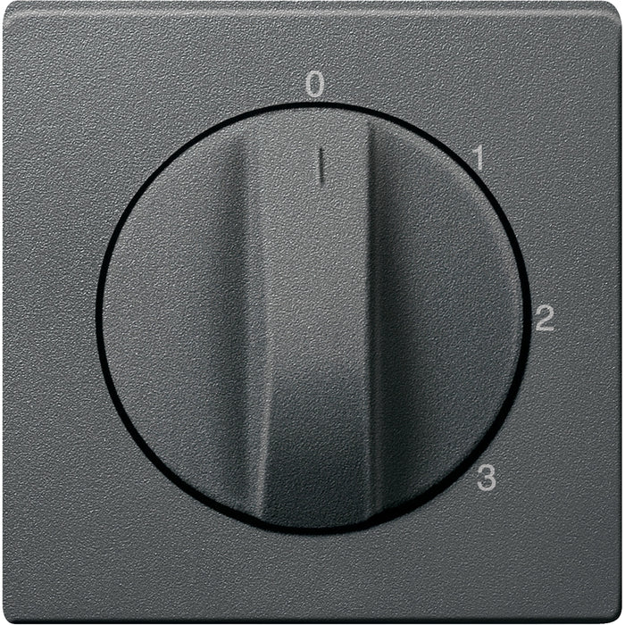 MTN437314 Central plate, Merten System M, for three-step rotary switch, anthracite