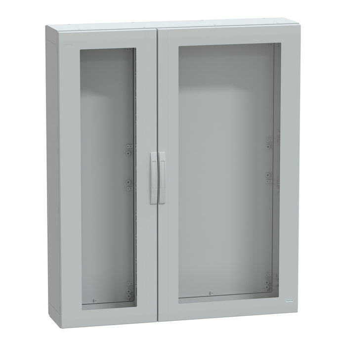 NSYPLA15123TG Floor standing polyester enclosure, Thalassa PLA, glazed door, completely sealed, 1500x1250x320mm, IP65, IK08