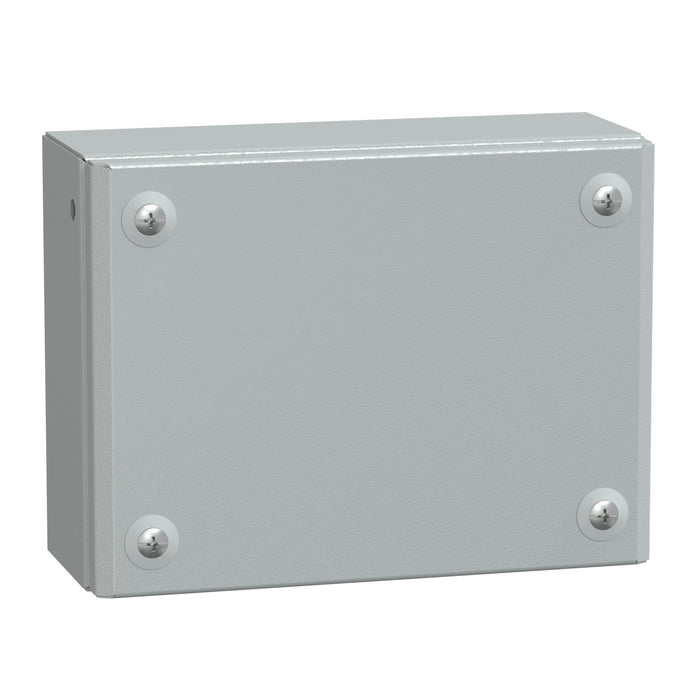 NSYSBM15208 Metal industrial box plain door H150xW200xD80 IP66 IK10 RAL 7035