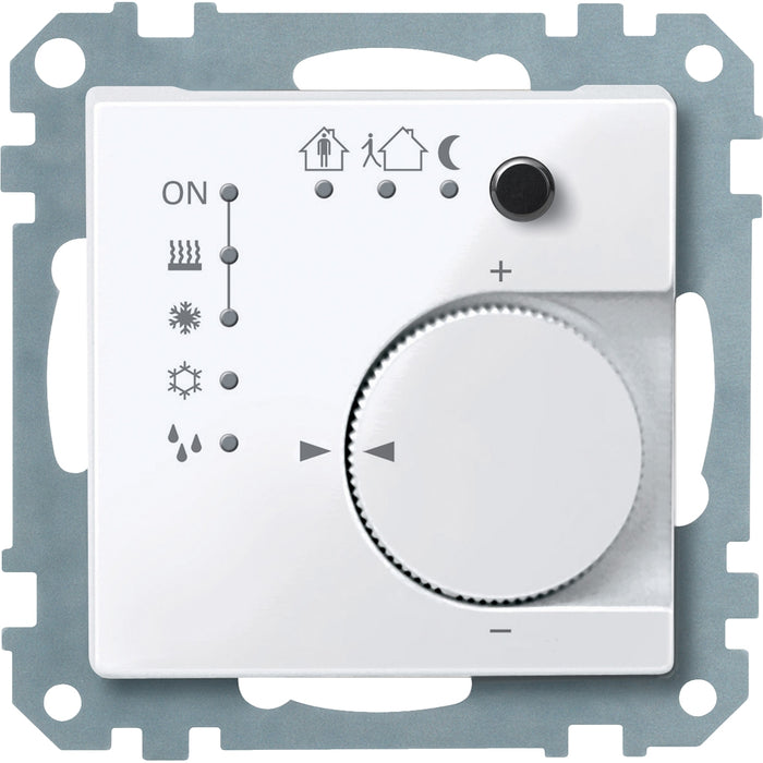 MTN616725 Thermostat, KNX, active white, glossy, System M