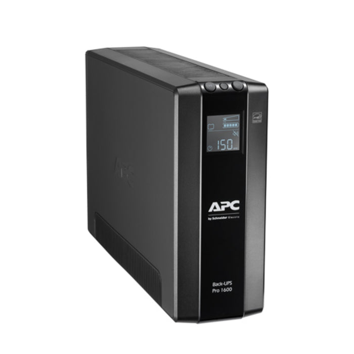 BR1600MI APC Back-UPS Pro, 1600VA/960W, Tower, 230V, 8x IEC C13 outlets, AVR, LCD, User Replaceable Battery