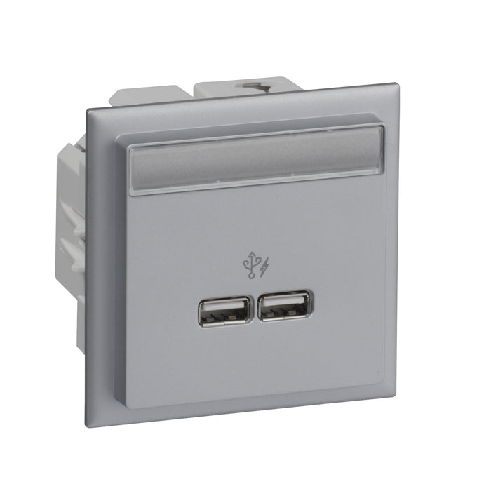 INS60521 CYB - USB Type A Charger - Aluminium