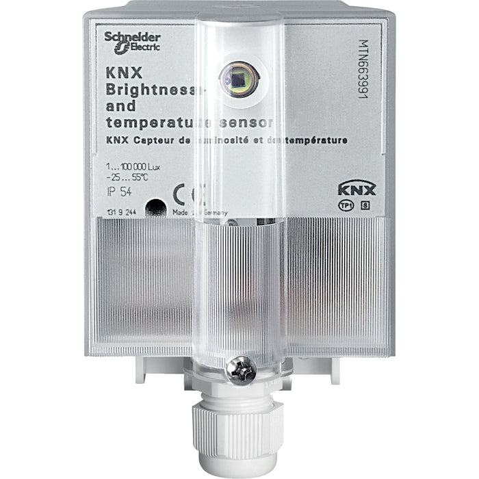MTN663991 KNX brightness and temperature sensor, light grey