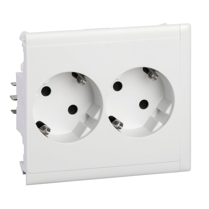 5940010 Thorsman - CYB-PS - socket outlet - double slave - 37° - white NCS