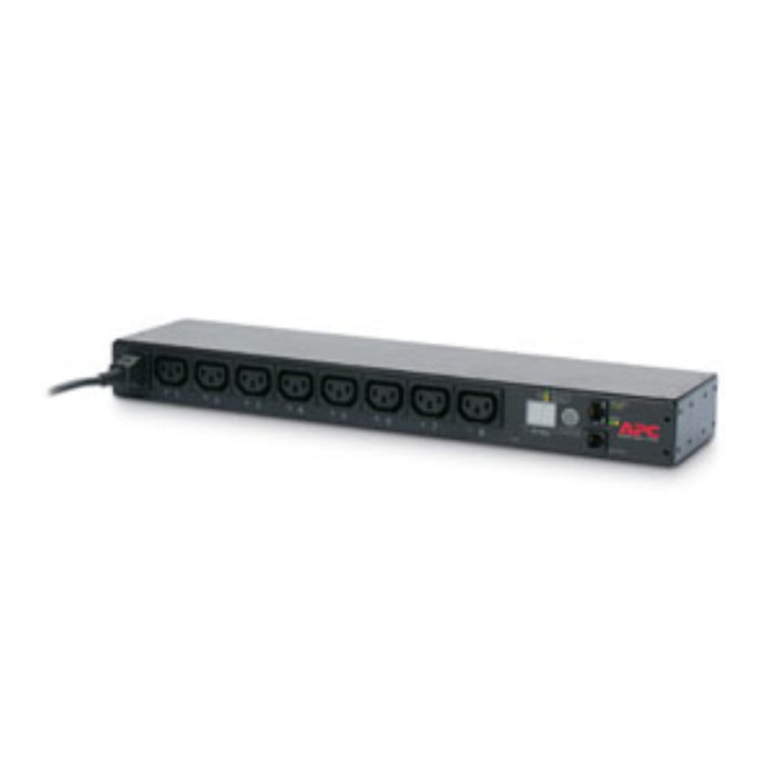 AP7920B APC NetShelter Switched Rack PDU, 1U, 1PH	, 2.3kW 230V 10A or 2.5kW 208V 12A, x8 C13 outlets, C14 cord
