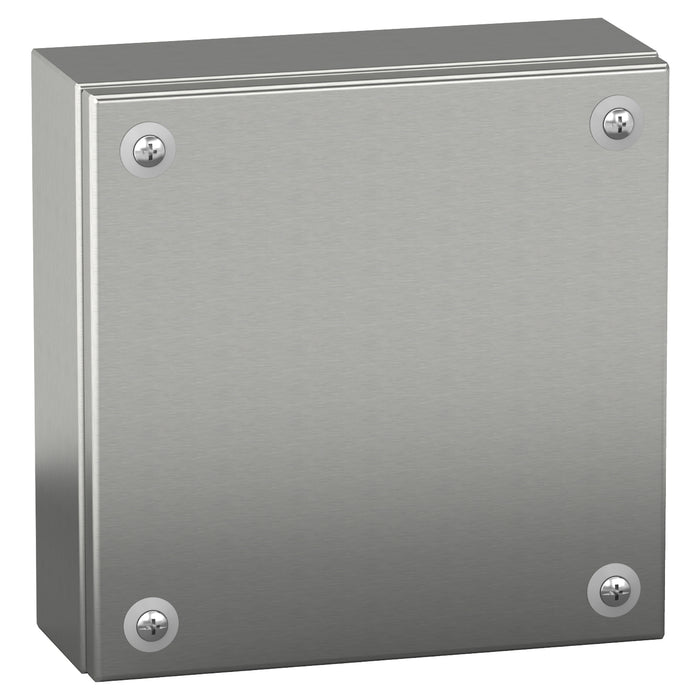 NSYSBX303012 Stainless steel wall mounted industrial box, Spacial SBX, 300x300x120 mm, IP66