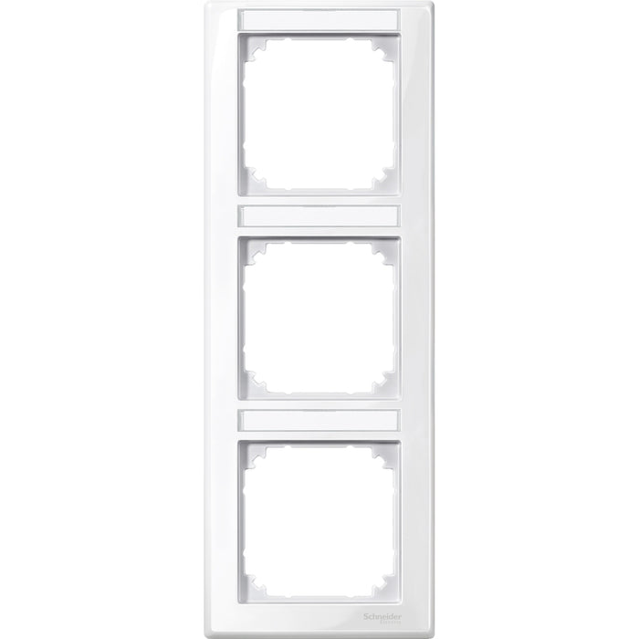 MTN470319 Cover frame, Merten M-Smart, 3 gangs, polar white