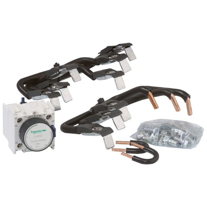 LA9D8017 Kit for star delta starter assembling, for 3 x contactors LC1D80, with timer block