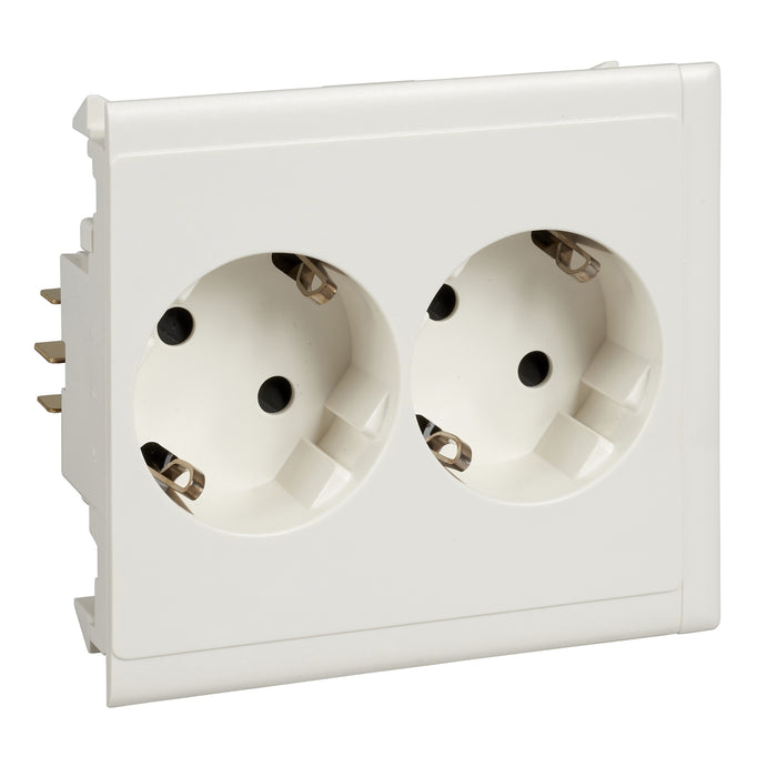 5940011 Thorsman - CYB-PS - socket outlet - double slave - 37° - white RAL 9010