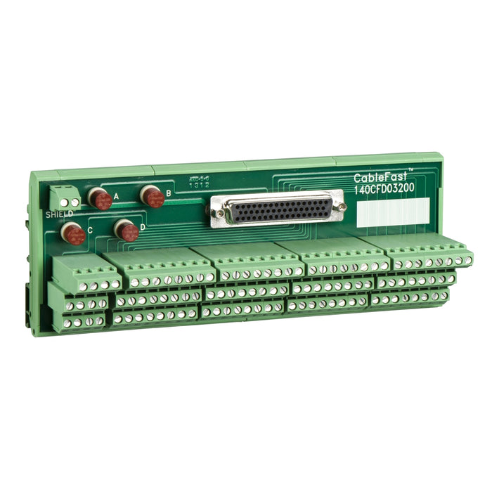 140CFD03200 CableFast-Klemmenblock mit Sicherung – 1 Buchse SUB-D50