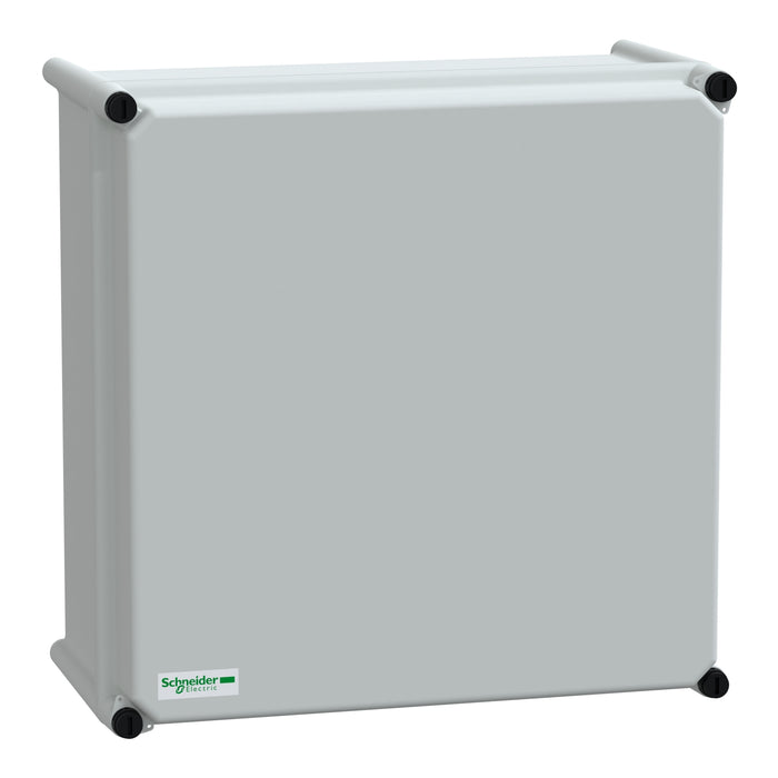 NSYPLSC3636G PLS box, polyester rear, opaque PC cover IP65 36x36x18cm