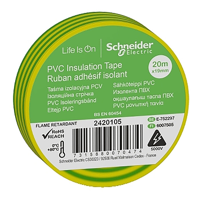 IMT38205 Thorsman - PVC INS. TAPE 15MMX10M - Yellow/green