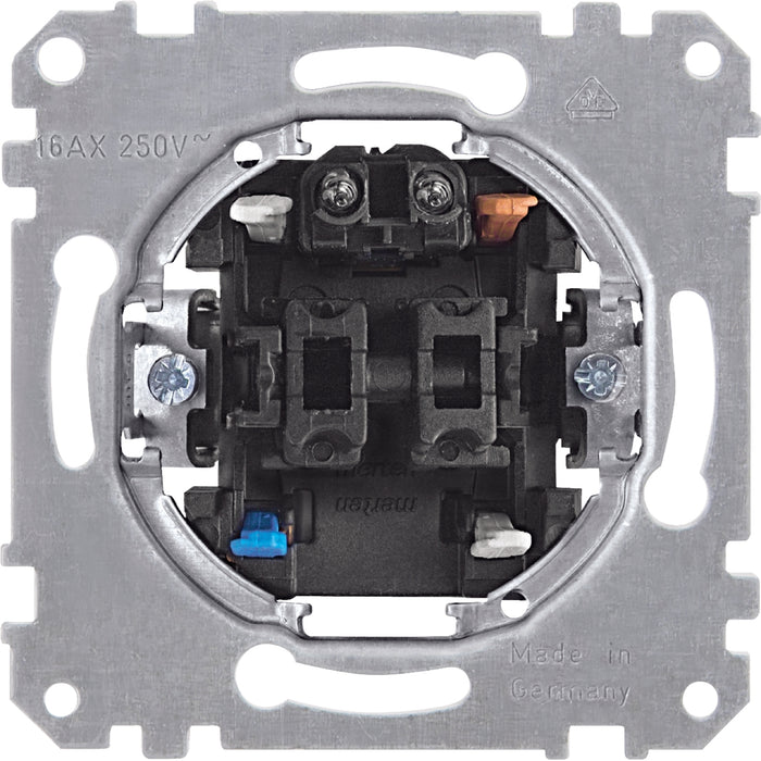 MTN325401 Rocker double ctrl swit. insrt 16 A w. N terminal, two-circuit w. indicator lamp