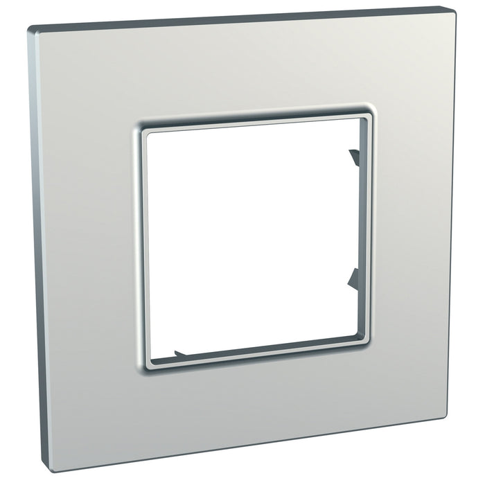 MGU6.702.55 Unica Quadro Metallized - cover frame - 1 gang - silver