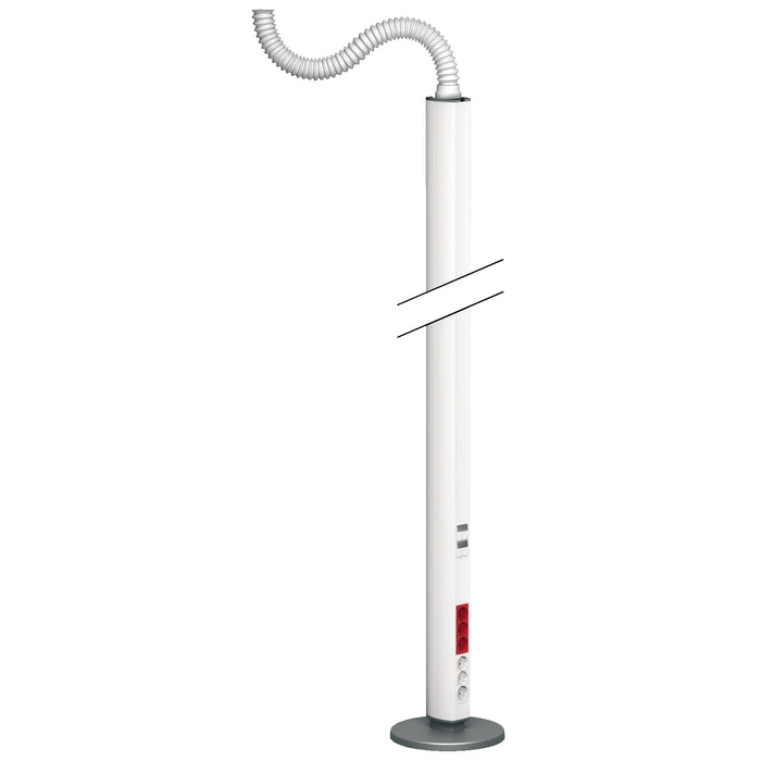 ISM20119 OptiLine 45 - pole - free-standing - two-sided - white - 2900 mm