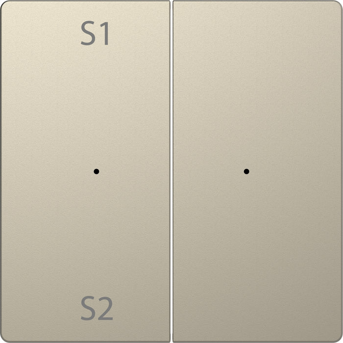 MTN5226-6033 Rocker, Merten System Design, for 2-gang push-button module (scene 1/2, blank), sahara