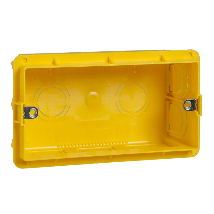 MGU8.604 Unica Allegro - flush mounting box - 4 m - 10 holes - yellow