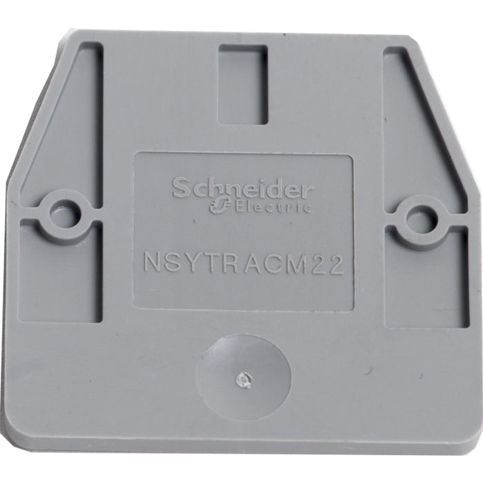 NSYTRACM22 END COVER FOR MINI SCREW TERMINALS NSYTRV-2M, 1MM WIDTH