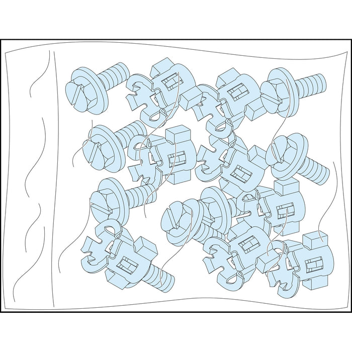 LVS08921 20 FRAMEWORK SCREWS+WING NUTS