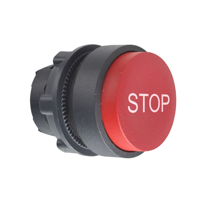 ZB5AL434 red projecting pushbutton head Ø22 spring return "STOP"