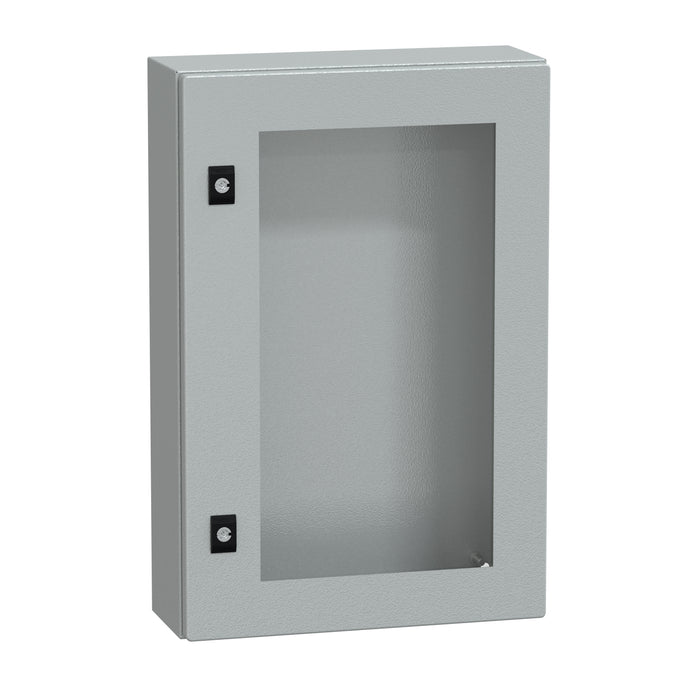 NSYCRN64150T Spacial CRN tspt door w/o mount.plate. H600xW400xD150 IP66 IK08 RAL7035..