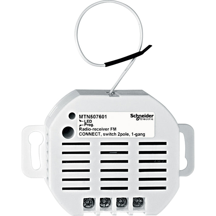 MTN507601 CONNECT radio receiver, flush-mounted, 1-gang switch, 2-pole