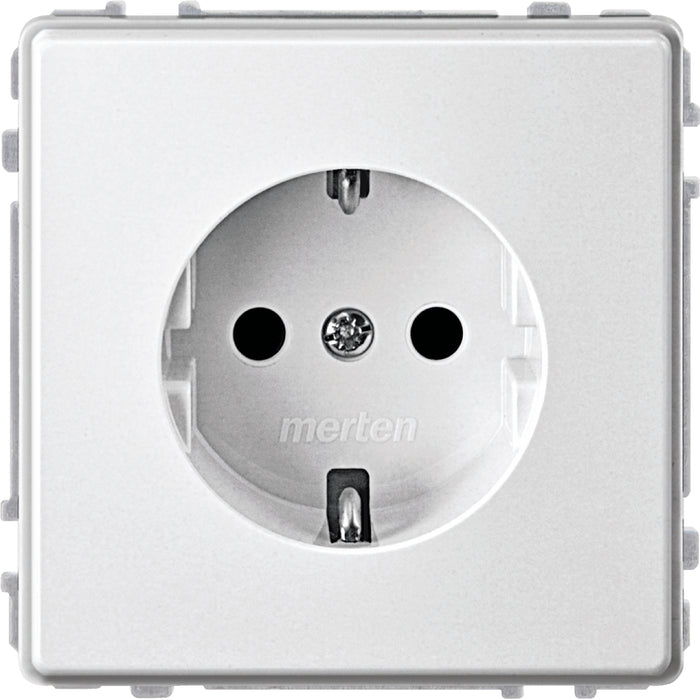 MTN233519 SCHUKO socket-outlet insert, polar white, Aquadesign