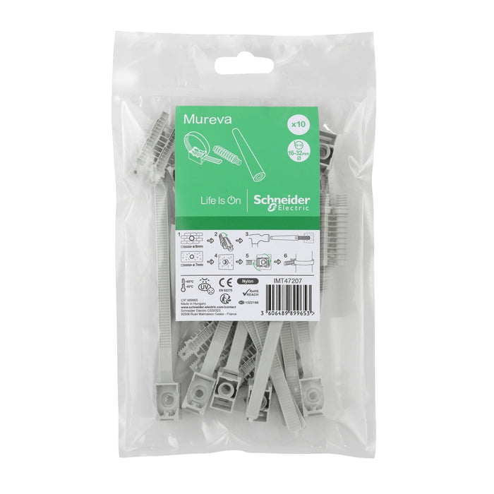 IMT47207 Mureva FIX, instacable Ø16-32 mm w/ plug, 10pc