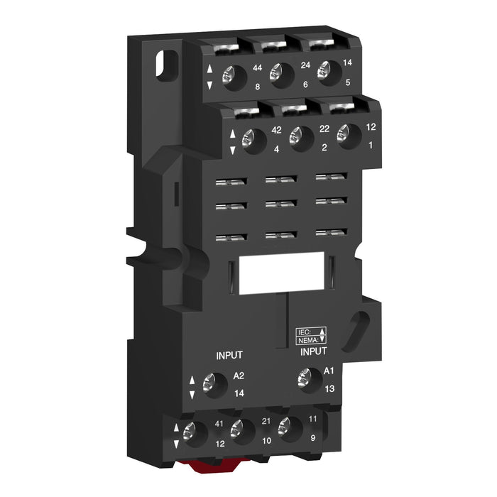 RPZF3 Socket, Harmony, for RPM3 power relays, 16A screw clamp terminals, mixed contact