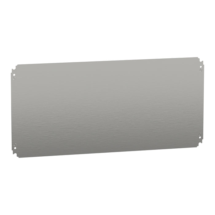 NSYMM48 Plain mounting plate H400xW800mm made of galvanised sheet steel