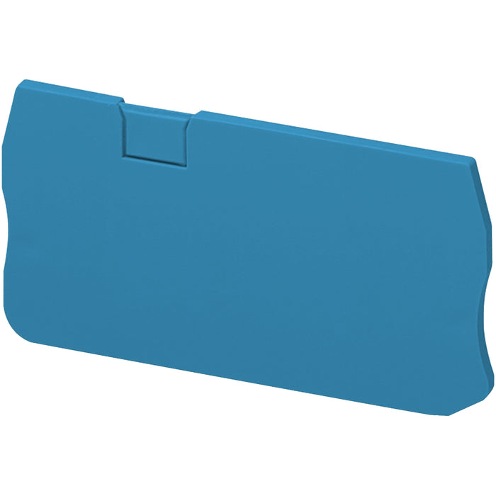 NSYTRACR23BL END COVER, 3PTS, 2,2MM WIDTH, BLUE, FOR SPRING TERMINALS NSYTRR23, NS